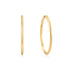 Gold Plain Oversized Hoops